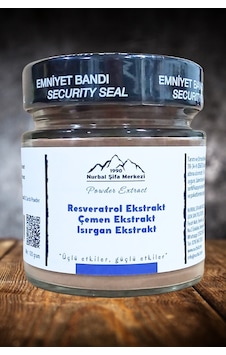 Resveratrol Çemen Isırgan Ekstrak 120 G Resveratrol Çemen Isırgan Ekstrak 120 G