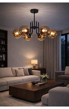 Vien Modern Tasarım Salon Yemek Odası Mutfak Siyah Renk Bal Camlı Sarkıt 6 Lı Avize Siyah Bal Siyah Bal Vien Modern Tasarım Salon Yemek Odası Mutfak Siyah Renk Bal Camlı Sarkıt 6 Lı Avize Siyah Bal Siyah Bal