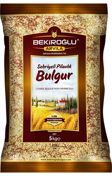 Bekiroğlu Arvila Şehriyeli Pilavlık Bulgur 5 KG Bekiroğlu Arvila Şehriyeli Pilavlık Bulgur 5 KG