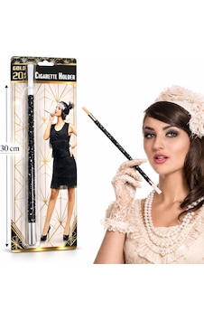30 Cm Siyah Payetli Tutacağı 1920 Ler Gatsby Parti Aksesuarı " 30 Cm Siyah Payetli Tutacağı 1920 Ler Gatsby Parti Aksesuarı "