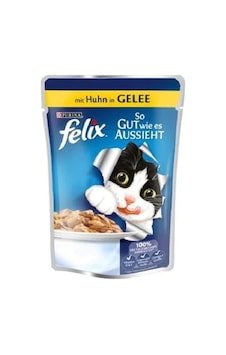 Purina Felix Tavuklu Pouch Yetişkin Kedi Maması 24 x 100 G