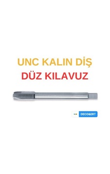 Ert Unc Kalın Diş Düz Makine Kılavuzu - Unc 3/8 Ert Unc Kalın Diş Düz Makine Kılavuzu - Unc 3/8
