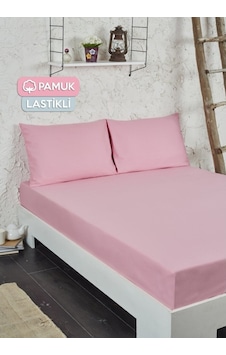 Tek Kişilik Ranforce Kumaş Lastikli Fitted Çarşaf Takımı Pudra Tek Kişilik Ranforce Kumaş Lastikli Fitted Çarşaf Takımı Pudra