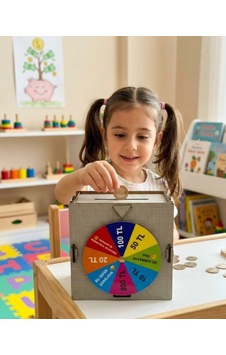 Eğlenceli Çark Mekanizmalı Tasarruf Kumbarası Diğer Eğlenceli Çark Mekanizmalı Tasarruf Kumbarası Diğer