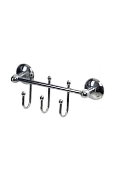 Çelik Banyo Çıkmalı Banyo Askılık Üçlü Gümüş Çelik Banyo Çıkmalı Banyo Askılık Üçlü Gümüş