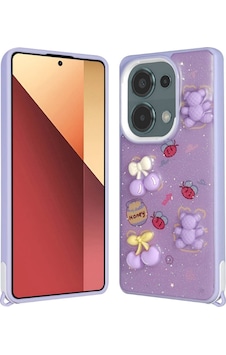 Xiaomi Poco M6 Pro 4g İle Uyumlu Kılıf Parlayan Sıvılı Simli Kabartma Figürlü Kapak Xiaomi Poco M6 Pro 4g İle Uyumlu Kılıf Parlayan Sıvılı Simli Kabartma Figürlü Kapak
