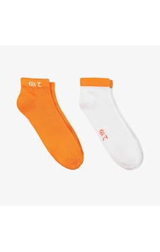 Unıted4 Unisex Beyaz - Turuncu 2'li Patik Çorap U2ss40002 Unıted4 Unisex Beyaz - Turuncu 2'li Patik Çorap U2ss40002