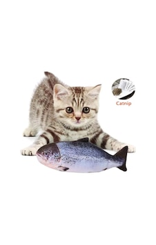 Tineke Somon Kedi Nanesi Otlu Çıngıraklı Peluş Kedi Oyuncağı Tineke Somon Kedi Nanesi Otlu Çıngıraklı Peluş Kedi Oyuncağı