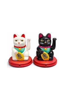 Güneş Enerjili Sallanan Şans Kedisi - Maneki Neko Alk4521 Çok Renkli Güneş Enerjili Sallanan Şans Kedisi - Maneki Neko Alk4521 Çok Renkli