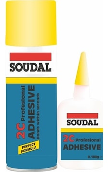 Soudal 2K Aktivatörlü Hızlı Yapıştırıcı 400 ML Aerosol + 100 GR Şişe Soudal 2K Aktivatörlü Hızlı Yapıştırıcı 400 ML Aerosol + 100 GR Şişe