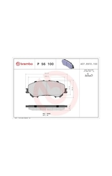 Nissan Qashqai J11 On Fren Balatasi 1.3 2019-2020 Brembo P56100 Nissan Qashqai J11 On Fren Balatasi 1.3 2019-2020 Brembo P56100