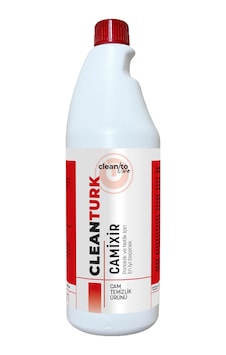 Cleanturk Camixir Silikonlu Cam Temizleyici İz Bırakmaz, Hızlı Kurur 1 L