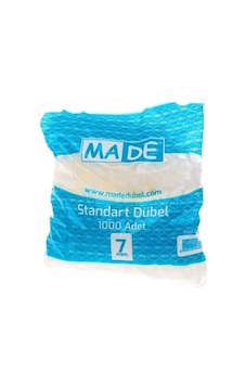 7 Mm 1000Li Paket Standart Beyaz Dübel Made 7 Mm 1000Li Paket Standart Beyaz Dübel Made