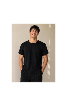 Regata Erkek/unisex Desenli Bisiklet Yaka Basic T-shirt Siyah Regata Erkek/unisex Desenli Bisiklet Yaka Basic T-shirt Siyah
