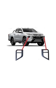 Mitsubishi L200 2019 Sonrası Sis Lambası Kaplama Siyah