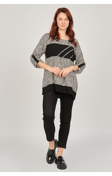 Flaş Triko Kadın Leopar Desenli Bluz 3320233 Kahverengi Flaş Triko Kadın Leopar Desenli Bluz 3320233 Kahverengi