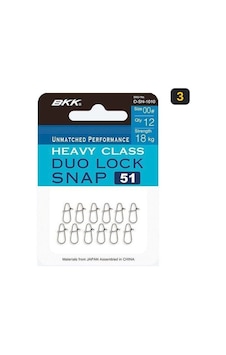 Bkk Duolock Snap-51 Maket Balık Klipsi 3 Bkk Duolock Snap-51 Maket Balık Klipsi 3