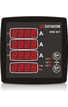 Datakom Dkm-401 ,96x96mm 220vac 3-faz Multimetre Datakom Dkm-401 ,96x96mm 220vac 3-faz Multimetre