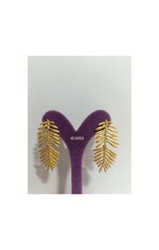 Gold Kaplama Başak Küpe Sarı - 724831138 Sarı