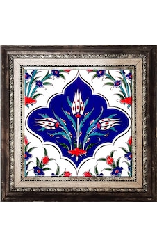 Armada Çini 20X20 Cm Ac 45 Kütahya Çinisi Iznik Desenli Çini Pano Armada Çini 20X20 Cm Ac 45 Kütahya Çinisi Iznik Desenli Çini Pano