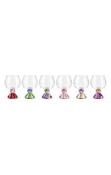 Toygar Asorti Çift Kat Kristal Top Ayaklı Cam Kadeh 250 Cc 6'lı Set Çok Renkli Toygar Asorti Çift Kat Kristal Top Ayaklı Cam Kadeh 250 Cc 6'lı Set Çok Renkli