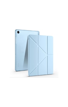 Galaxy Uyumlu  Tab A11 Plus Kılıf Zore Tri Folding Kalem Bölmeli Standlı Kılıf Klasik