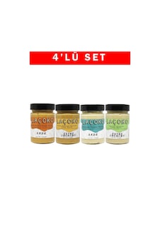 Laçoko Çifte Kavrulmuş Fıstık Çifte Kavrulmuş Parçacıklı Fıstık Az Kavrulmuş ve Az Kavrulmuş Parçacıklı Fıstık Ezmesi 4 x 320 G Laçoko Çifte Kavrulmuş Fıstık Çifte Kavrulmuş Parçacıklı Fıstık Az Kavrulmuş ve Az Kavrulmuş Parçacıklı Fıstık Ezmesi 4 x 320 G