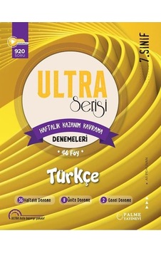 Palme 7.sınıf Ultra Türkçe Haftalık Kazanım Kavrama Denemeleri Palme 7.sınıf Ultra Türkçe Haftalık Kazanım Kavrama Denemeleri