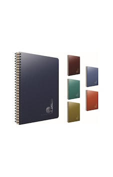 Gıpta Platınum 5693 Spiralli Pp Kapak Defter 17X24 Cm 100 Yaprak Kareli