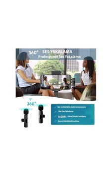 K9t2 Type-c Bağlantılı, 360 Ses Yakalama, Gürültü Azaltma Özellikli Android, İpad Ve İphone 15 Ve K9t2 Type-c Bağlantılı, 360 Ses Yakalama, Gürültü Azaltma Özellikli Android, İpad Ve İphone 15 Ve
