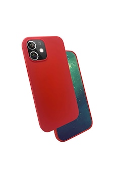 Apple Uyumlu iPhone 12 Mini Uyumlu Zore Silk Silikon-kırmızı Kirmizi - Apple Uyumlu iPhone 12 Mini Uyumlu Zore Silk Silikon-kırmızı Kirmizi -