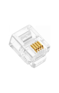 Rj11 6p/4c Telefon Soketi 100lük Paket Rj11 6p/4c Telefon Soketi 100lük Paket