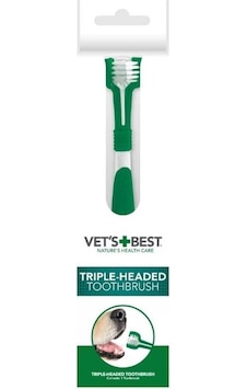 Vet's Best Köpekler İçin 3 Başlı Diş Fırçası Vet's Best Köpekler İçin 3 Başlı Diş Fırçası