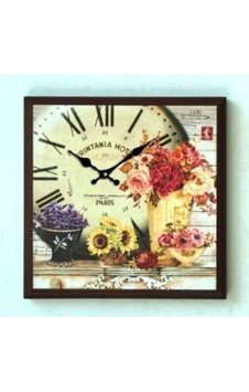 AHŞAP SAATLER-Saatler-MB KARE ÇİÇEK TEMALI DUVAR SAATİ-42*42*5 CM Ahşap AHŞAP SAATLER-Saatler-MB KARE ÇİÇEK TEMALI DUVAR SAATİ-42*42*5 CM Ahşap