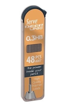 Serve Deep 0.3 Mm Hb Siyah Kalem Ucu 48 Li Renkli Gövde - Sarı Serve Deep 0.3 Mm Hb Siyah Kalem Ucu 48 Li Renkli Gövde - Sarı