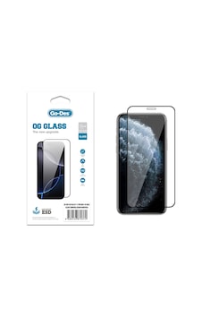Apple Uyumlu   iPhone 11 Pro Max Go Des Og Glass Antistatik Temperli Cam Ekran Koruyucu Şeffaf