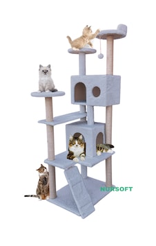 Nursoft Kule Kedi Evi Tırmalama