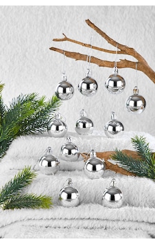 Waldern Yılbaşı Çam Ağacı Süsü Gümüş 4 Cm 12li Cici Top