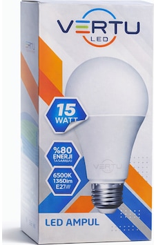 Led Ampul 15 Watt Beyaz Işık 6500k Yüksek Lümen E27 Duy Enerji Tasarruflu