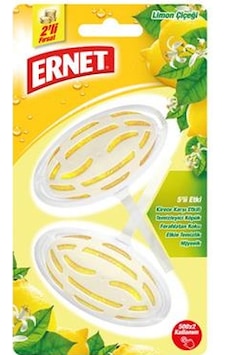 Ernet Klozet Blok Limon Çiçeği 2 x 40 G Ernet Klozet Blok Limon Çiçeği 2 x 40 G