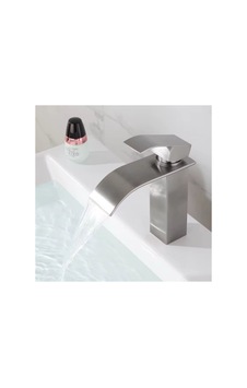 Rena Design Lavabo Bataryasi Inox Şelale Kare Gövde Eğimli Havza Banyo Armatür Çift Giriş Musluk Lüks Mat Gri Rena Design Lavabo Bataryasi Inox Şelale Kare Gövde Eğimli Havza Banyo Armatür Çift Giriş Musluk Lüks Mat Gri