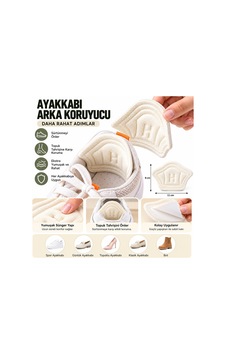 Enfa Enf-1525 Ayakkabı Topuk Vurma Önleyici Yapışkanlı Sünger 2'li- 100'li Paket Siyah
