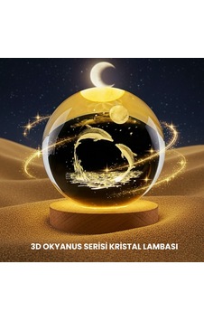 Yunus Temalı Kristal Küre Usb Işıklı Ahşap Altlıklı Gece Lambası Yunus Temalı Kristal Küre Usb Işıklı Ahşap Altlıklı Gece Lambası