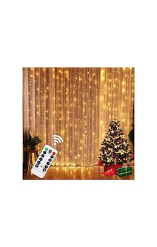 Peri Telli Perde Led Işık Kumandalı 300 Ledli 3 X 3 Metre Usb'li 8 Animasyonlu Günışığı Yıld Gün Işığı Peri Telli Perde Led Işık Kumandalı 300 Ledli 3 X 3 Metre Usb'li 8 Animasyonlu Günışığı Yıld Gün Işığı