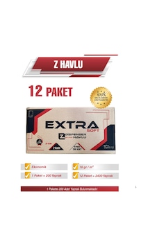Ermet Extra Z Kağıt Havlu 12li Paket 2400 Yaprak