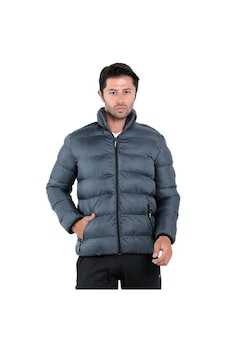 Slazenger Nadim İ Erkek Mont St22je017-230 Gri-gri Gri