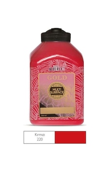 Artdeco Gold Multi Surface Saten Akrilik Boya 500 Ml Kırmızı 220 Artdeco Gold Multi Surface Saten Akrilik Boya 500 Ml Kırmızı 220