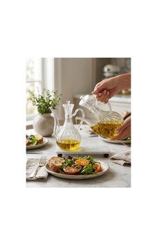 Reoona Cam Yağdanlık 750ml +750 Ml Glory Çizgili Mermer Stantlı Borosilikat Sirkelik El Üretimi Yağ, Sirk Açık Beyaz Reoona Cam Yağdanlık 750ml +750 Ml Glory Çizgili Mermer Stantlı Borosilikat Sirkelik El Üretimi Yağ, Sirk Açık Beyaz