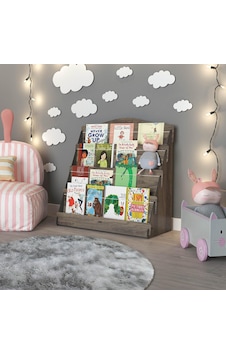 Mingitav Lucky Montessori Çocuk Odası 4 Raflı Kitaplık Ceviz Sku: Zeusb0cglx3q4r 15x25cm