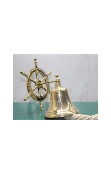 4 Adet Dümenli Pirinç Duvara Asmalı Çan Duvar Askılı Kapı Çanı, Wall Bell, Door Bell, Model 4141 4 Adet Dümenli Pirinç Duvara Asmalı Çan Duvar Askılı Kapı Çanı, Wall Bell, Door Bell, Model 4141